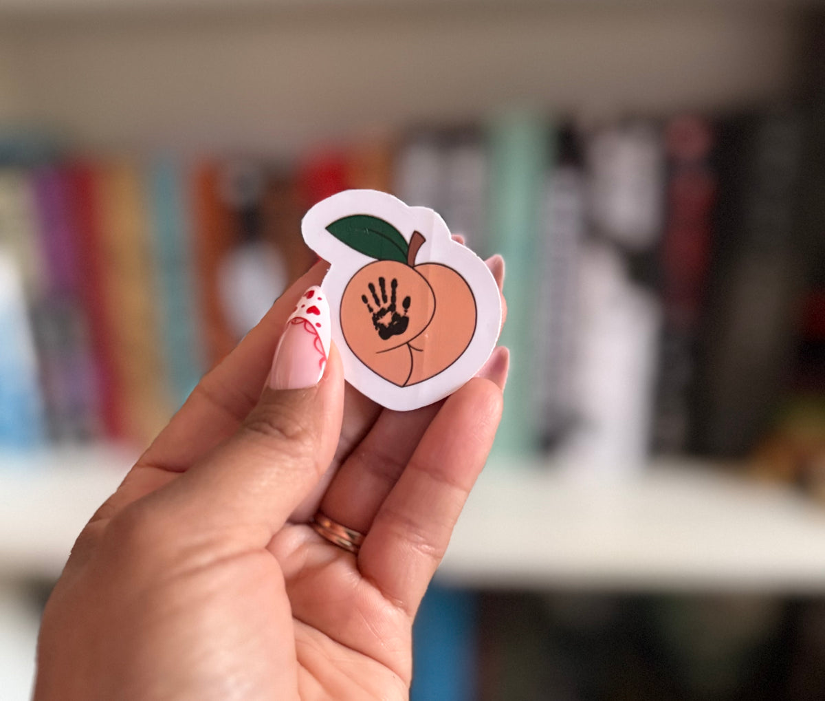 Peach Sticker